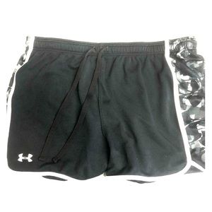 Black and White Under Armour Shorts Size Medium